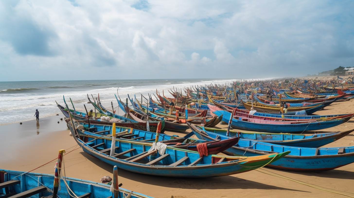 A travel guide titled 'Exploring the Charms of Puri: A Guide to Must-Visit Places' featuring a scenic view of Puri's coastline with clear blue skies, palm trees, and waves gently crashing on the shore.
