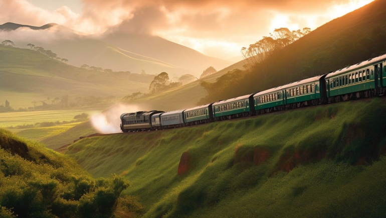 An enchanting landscape unfolds in Mettupalayam, showcasing vibrant greenery, rolling hills, and winding rivers. Tourists explore nature's beauty, hiking trails, and soaking in the serene ambiance, offering a picturesque getaway.