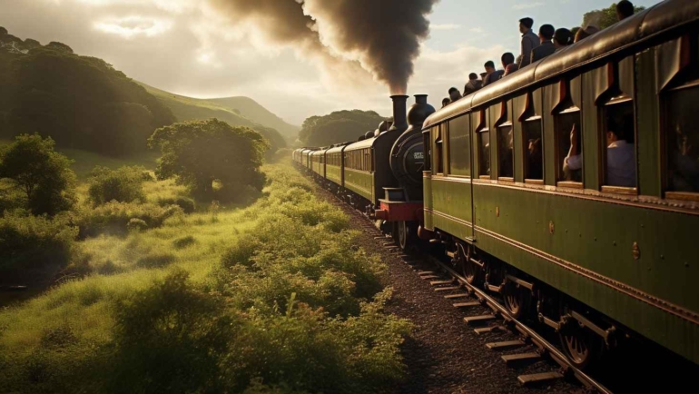 Scenic destination with winding road and picturesque mountains, embodying the essence of slow travel.