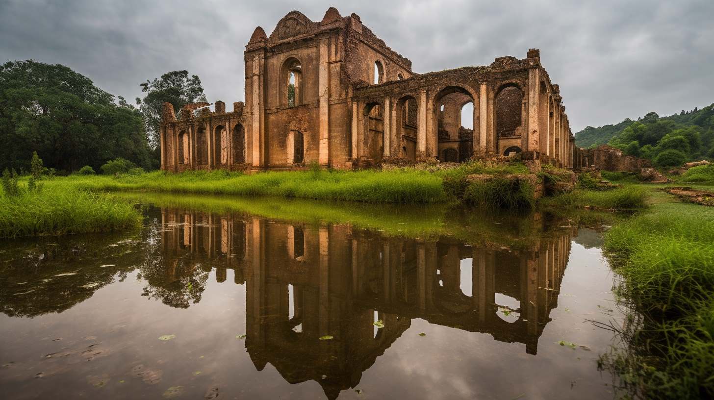 Capturing the serene ruins of Shettihalli, an undiscovered treasure for travelers. The remnants of history against a backdrop of nature's tranquility beckon exploration.