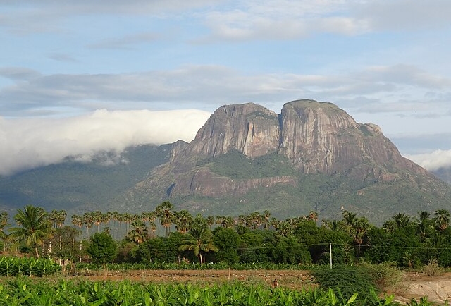 A scenic view of the tranquil city known as the Gateway to Southern Tranquility, surrounded by lush greenery, temples, and cultural landmarks. The image captures the serenity and charm of Nagercoil in southern India.