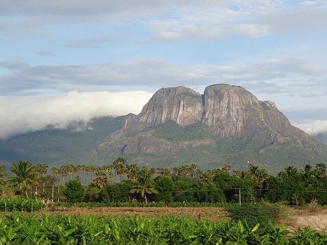 A scenic view of the tranquil city known as the Gateway to Southern Tranquility, surrounded by lush greenery, temples, and cultural landmarks. The image captures the serenity and charm of Nagercoil in southern India.