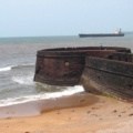 Aguada Fort: Sentinel of History and Majesty": "Image of Aguada Fort, a historic sentinel overlooking the coast with its majestic ramparts and rich heritage.