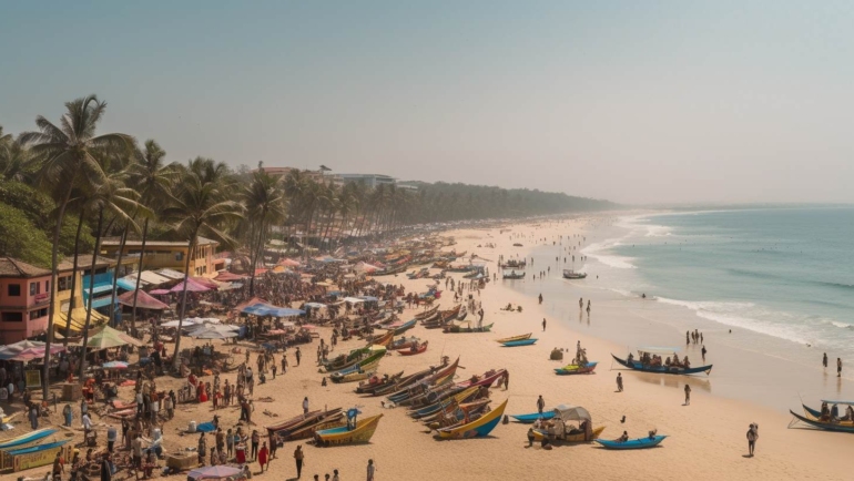 Discover Baga Beach: where vibrant shores meet lively culture in Goa's hidden paradise.