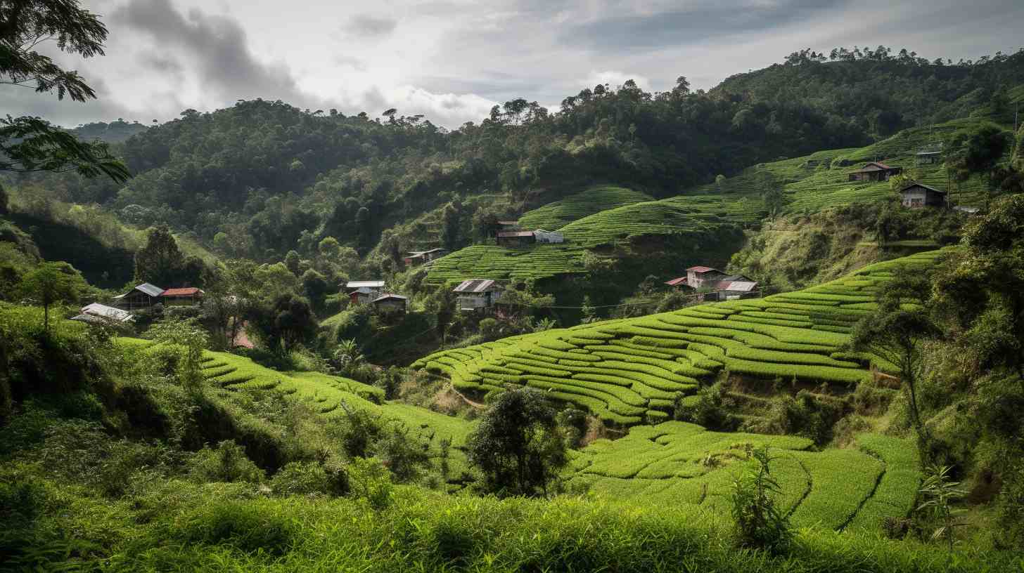 A scenic view of Lunglei, Mizoram, showcasing its tranquil beauty.