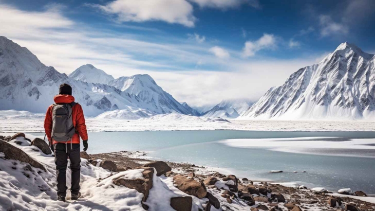 Captivating landscape of Dras, Ladakh, showcasing the serene beauty of India's Ice Kingdom.
